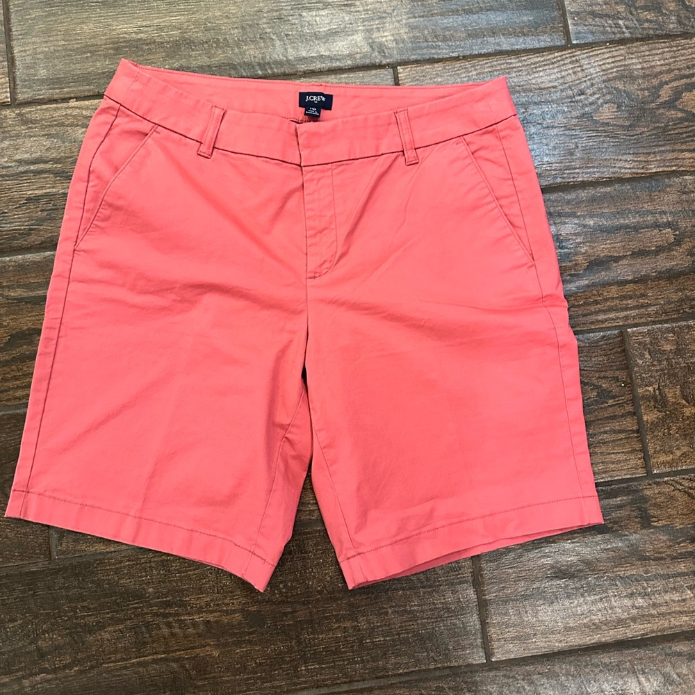 J. Crew Bermuda Shorts Color: Coral (never worn)